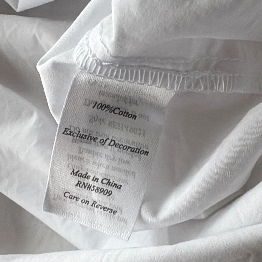 NWT Edgehill Collection White Collared Shirt size 5